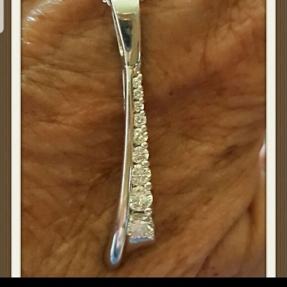 SALE! 💥DESIGNER ART DECO 14K DIAMOND PENDANT - Picture 3 of 9